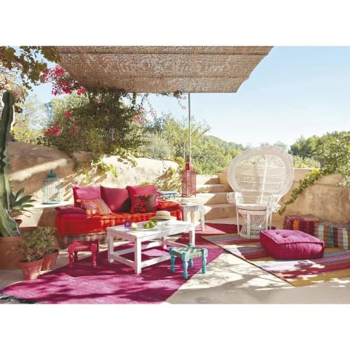 Maisons Du Monde Banquettes Banquette 2/3 Places En Coton Multicolore – Image 4