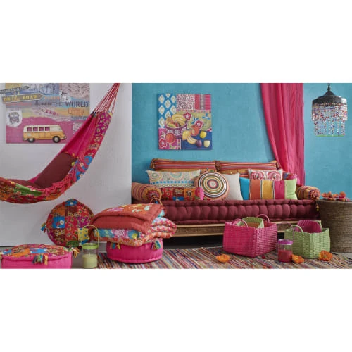 Maisons Du Monde Banquettes Banquette 2/3 Places En Coton Multicolore – Image 4