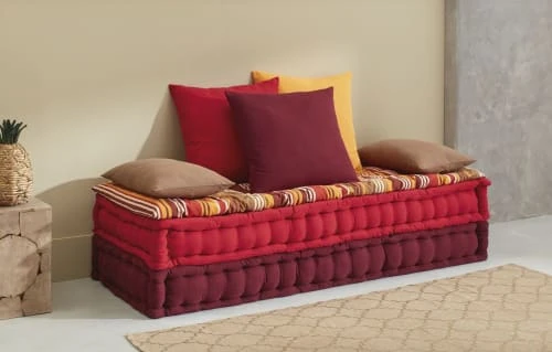 Maisons Du Monde Banquettes Banquette 2/3 Places En Coton Multicolore – Image 2