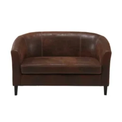 Maisons Du Monde Canapés Petits Prix Banquette 2 Places En Suédine Marron