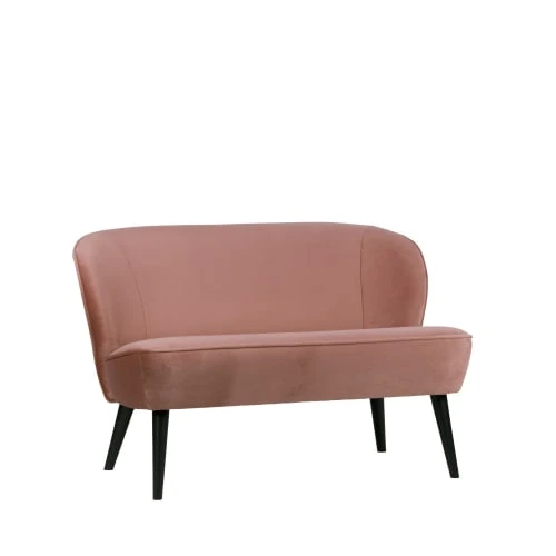 Woood Banquettes Banquette 2 Places Velours Vieux Rose – Image 2