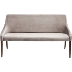 Kare Design Banquettes Banquette 3 Places En Velours Gris