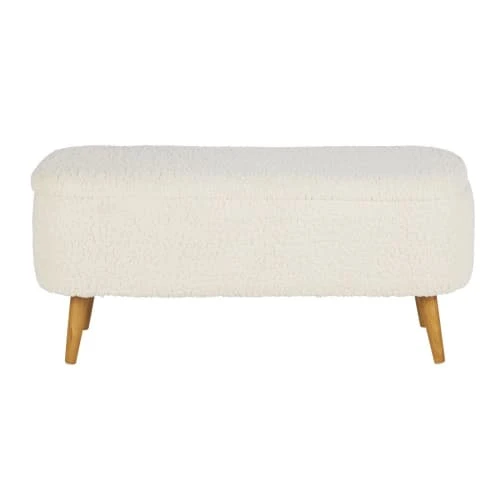 Maisons Du Monde Banquettes Banquette à Bouclettes Blanches