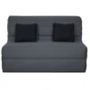Relaxima Clic-clac Banquette BZ Gris - 2 Places