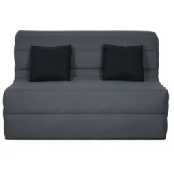 Relaxima Clic-clac Banquette BZ Gris - 2 Places