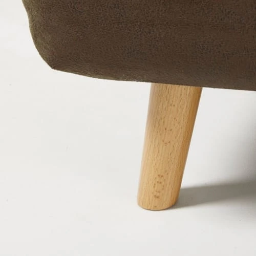 Maisons Du Monde Canapés Petits Prix Banquette Clic-clac 1 Place En Suédine Marron – Image 6