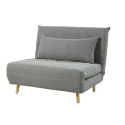 Maisons Du Monde Canapés Petits Prix Banquette Clic-clac 1 Place Gris Clair