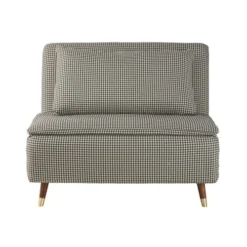 Maisons Du Monde Canapés Petits Prix Banquette Clic-clac 1 Place Motifs Pied-de-poule