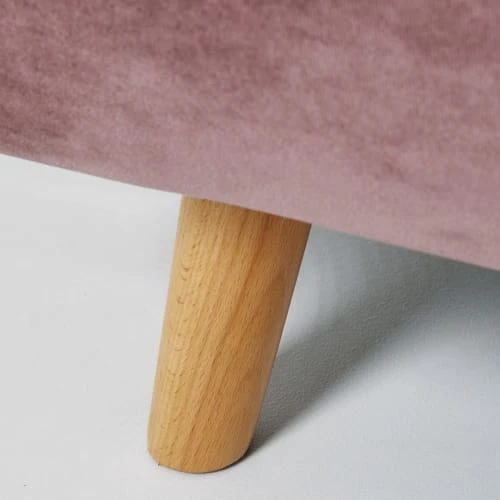 Maisons Du Monde Canapés Petits Prix Banquette Clic-clac 2 Places En Velours Vieux Rose – Image 6