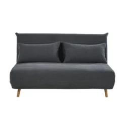 Maisons Du Monde Canapés Petits Prix Banquette Clic-clac 2 Places Gris Anthracite