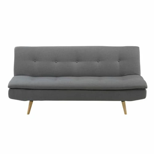 Maisons Du Monde Canapés Petits Prix Banquette Clic-clac 3 Places Gris