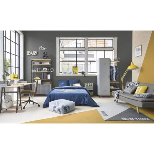 Maisons Du Monde Canapés Petits Prix Banquette Clic-clac 3 Places Gris – Image 6