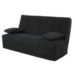 Relaxima Banquettes Banquette Clic-Clac Noir - 3 Places