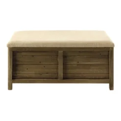 Maisons Du Monde Assises Banquette Coffre En Sapin Et Jute