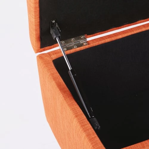 Maisons Du Monde Banquettes Banquette Coffre Vintage Orange – Image 4