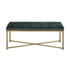 Maisons Du Monde Banquettes Banquette Verte Et Dorée