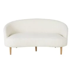 Maisons Du Monde Canapés Petits Prix Canapé 2/3 Places à Bouclettes Blanc