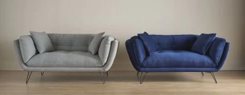 Maisons Du Monde Canapés Droits Canapé 2/3 Places Gris – Image 6