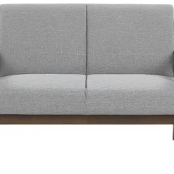 Beliani Canapés Petits Prix Canapé 2 Places 2 Personnes En Polyester Gris