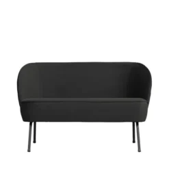 Bepurehome Canapés Droits Canapé 2 Places En Velours Bleu Marine