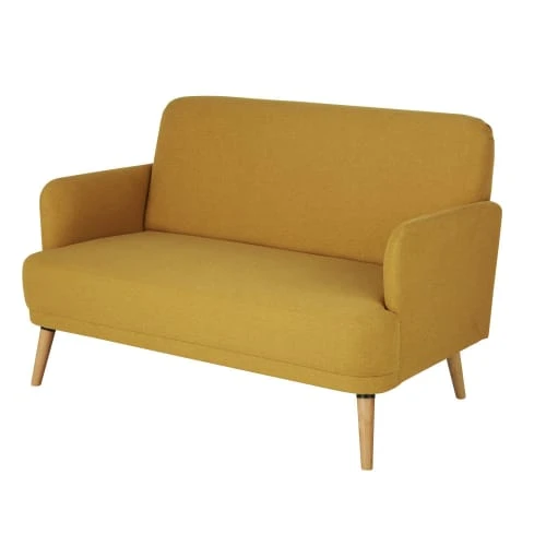 Maisons Du Monde Canapés Petits Prix Canapé 2 Places Jaune – Image 2