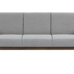 Beliani Canapés Petits Prix Canapé 3 Places 3 Personnes En Polyester Gris