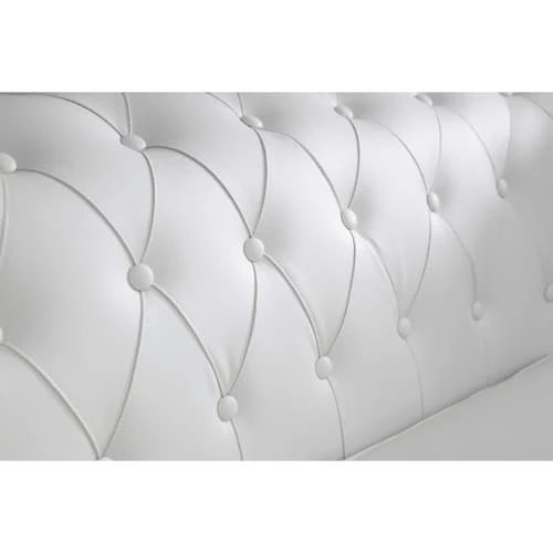 Maisons Du Monde Canapés Petits Prix Canapé Capitonné 2 Places Blanc – Image 3