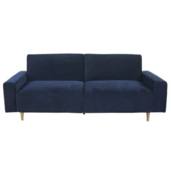 Maisons Du Monde Canapés Droits Canapé Clic-clac 4 Places Bleu Foncé