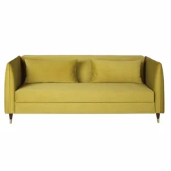 Maisons Du Monde Canapés Petits Prix Canapé Clic-clac 4 Places En Velours Jaune