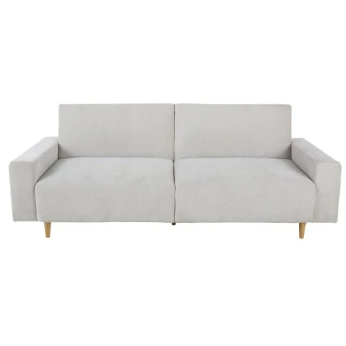 Maisons Du Monde Canapés Droits Canapé Clic-clac 4 Places Gris Clair