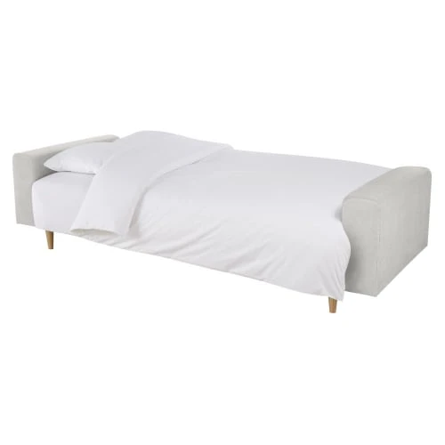 Maisons Du Monde Canapés Droits Canapé Clic-clac 4 Places Gris Clair – Image 2