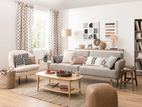 Maisons Du Monde Canapés Petits Prix Canapé Clic-clac 4 Places Gris Clair – Image 6