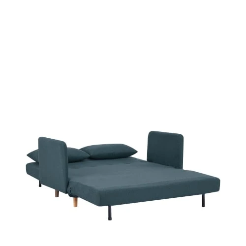 Drawer Canapés Petits Prix Canapé Convertible 2 Places En Tissu Vert Eucalyptus – Image 2