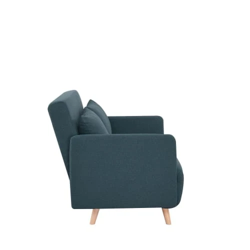 Drawer Canapés Petits Prix Canapé Convertible 2 Places En Tissu Vert Eucalyptus – Image 5