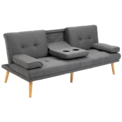 Homcom Canapés Petits Prix Canapé Convertible 3 Places Design Scandinave