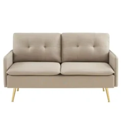 Baita Canapés Droits Canapé Droit En Tissu 2 Places Grège