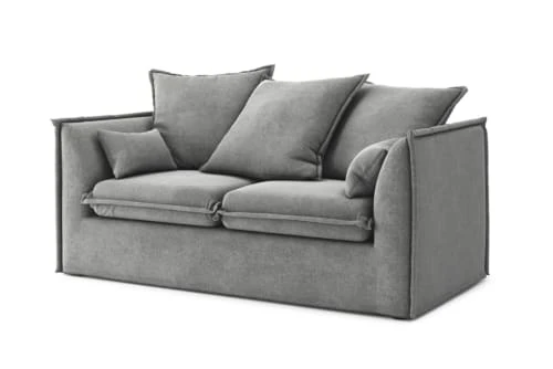 Cacharel Canapés Droits Canapé Droit En Tissu 2 Places Gris – Image 3