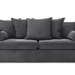 Cacharel Canapés Petits Prix Canapé Droit En Tissu 3 Places Gris