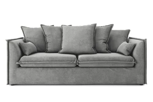 Cacharel Canapés Petits Prix Canapé Droit En Tissu 3 Places Gris