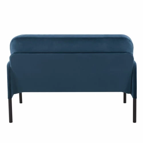 Baita Canapés Droits Canapé Droit En Velours 2 Places Bleu – Image 4