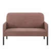 Baita Canapés Droits Canapé Droit En Velours Côtelé 2 Places Rose