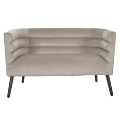 The Home Deco Factory Canapés Petits Prix Canapé Effet Velours Taupe