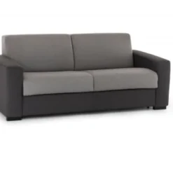 Talamo Italia Banquettes Canapé-Lit 2 Places En Tissu Gris Et Anthracite