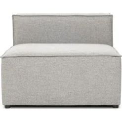 Homifab Canapés Petits Prix Chauffeuse En Tissu Gris, MADE IN FRANCE