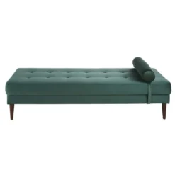 Maisons Du Monde Méridiennes Daybed 2 Places En Velours Vert