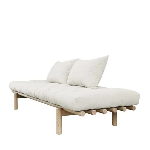 Karup Design Méridiennes Daybed En Bois Naturel Et Tissu Ecru – Image 2