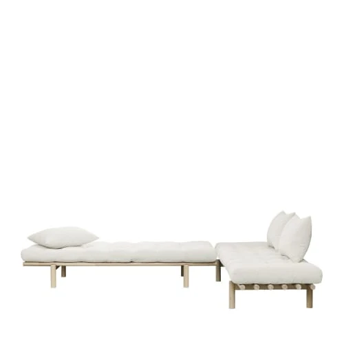 Karup Design Méridiennes Daybed En Bois Naturel Et Tissu Ecru – Image 3