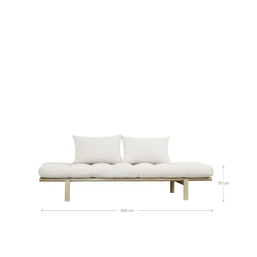 Karup Design Méridiennes Daybed En Bois Naturel Et Tissu Ecru – Image 4