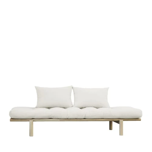 Karup Design Méridiennes Daybed En Bois Naturel Et Tissu Ecru