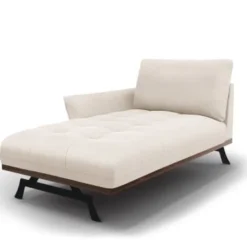 CXL By Christian Lacroix Méridiennes Méridien 1 Place En Tissu Structuré Beige Clair